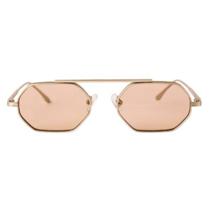 Geometric Gold Polarized Sunglasses
