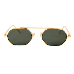 Luxury Gold Octagonal Polarized Sunglasses