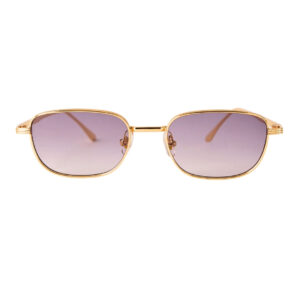 Gold Frame Purple Gradient Polarized Sunglasses