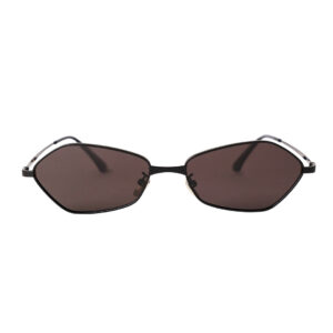 Black Geometric Polarized Sunglasses
