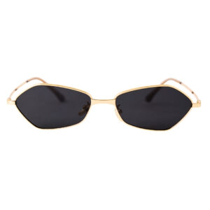 Gold Geometric Polarized Sunglasses