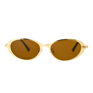 Luxury Gold Oval Polarized Sunglasses - UV400 Protection