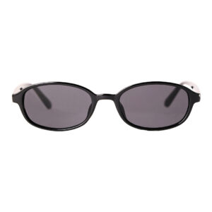Premium Black Oval Polarized Sunglasses