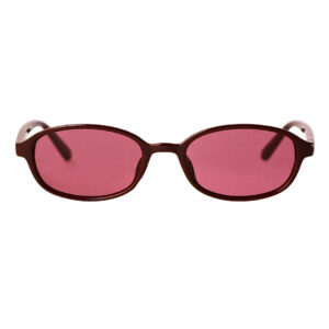 Oval Rose Tint Polarized Sunglasses