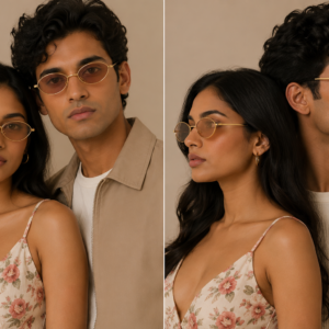 Gold Almond Polarized Sunglasses