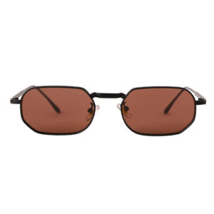 Octagonal Polarized Sunglasses - Black