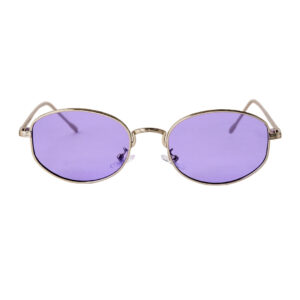 Luxe Purple Oval Polarized Sunglasses