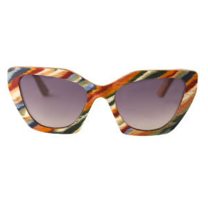 Cat-Eye Wooden Polarized Sunglasses
