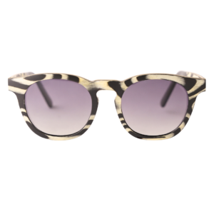Zebra Wooden Polarized Sunglasses