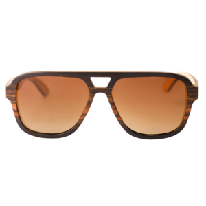 Zebrano Wooden Polarized Sunglasses