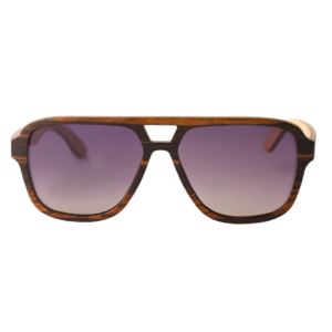 Luxury Zebrawood Polarized Sunglasses | UV400 Protection