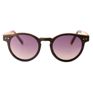 Premium Wooden Sunglasses - Purple Polarized