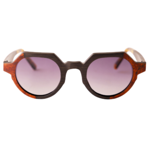 Geometric Wooden Sunglasses - Polarized UV400