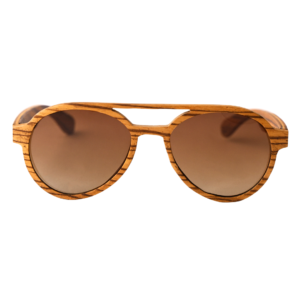 Zebrawood Polarized Wooden Sunglasses