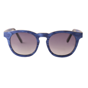 Blue Wooden Polarized Sunglasses | UV400